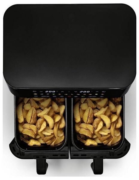 Produktbild: GourmetMaxx 16818 Hei&szlig;luft-Fritteuse 12l 2800W Antihaftbeschichtung, BPA-frei, Cool-Touch-Geh&auml;use, digitaler Timer, Grillfunktion