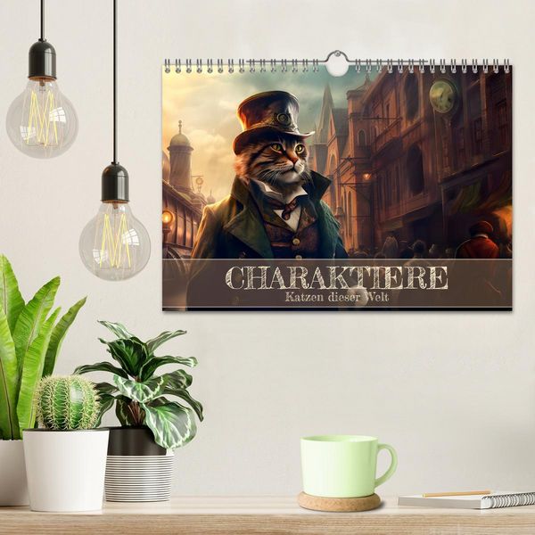 Produktbild: Charaktiere Katzen dieser Welt (Wandkalender 2026 DIN A4 quer), CALVENDO Monatskalender