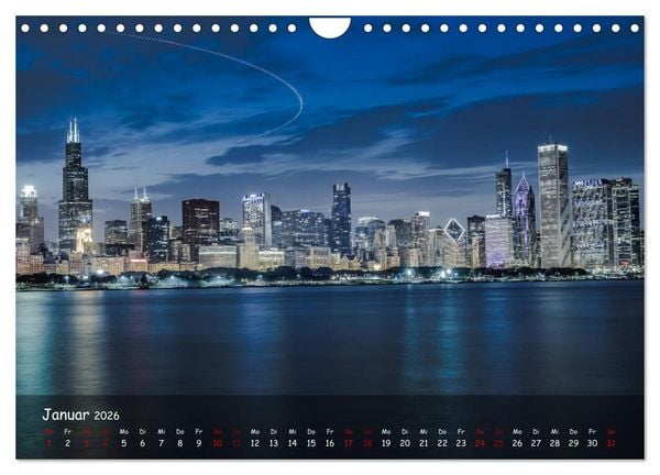 Produktbild: Chicago - Stadt der Ebenen (Wandkalender 2026 DIN A4 quer), CALVENDO Monatskalender