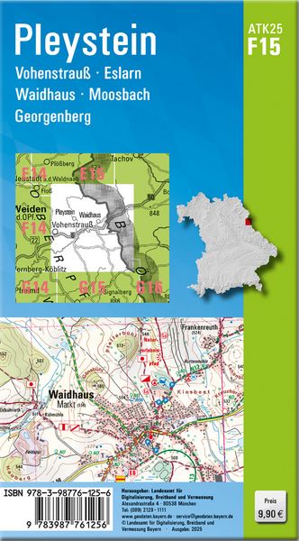 Produktbild: ATK25-F15 Pleystein (Amtliche Topographische Karte 1:25000)