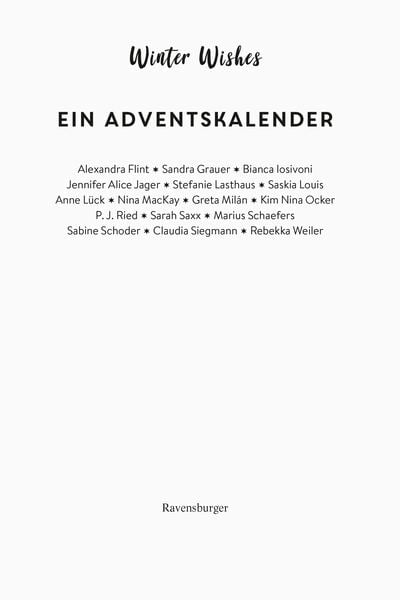 Winter Wishes. Ein Adventskalender. Lovestorys für 24 Tage plus Silvester-Special
