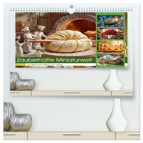 Produktbild: Zauberhafte Miniaturwelt (hochwertiger Premium Wandkalender 2026 DIN A2 quer), Kunstdruck in Hochglanz