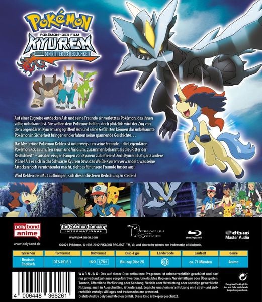Produktbild: Pok&eacute;mon 15 - Der Film: Kyurem gegen den Ritter der Redlichkeit