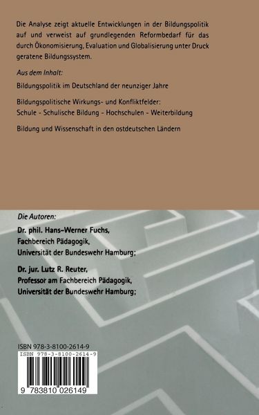 Produktbild: Bildungspolitik in Deutschland