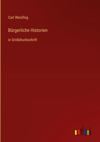 Produktbild: B&uuml;rgerliche Historien