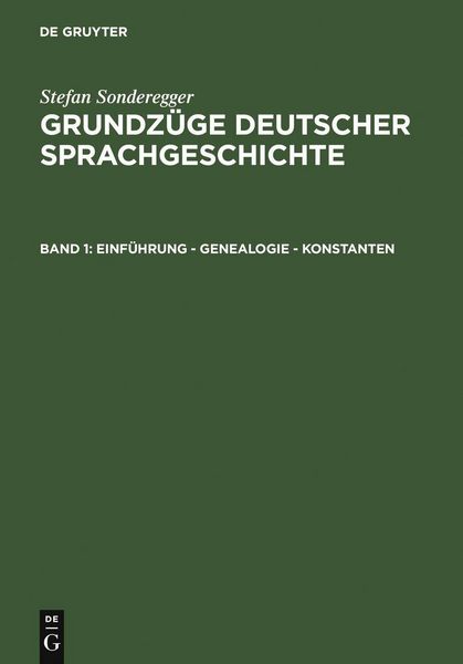 Produktbild: Einf&uuml;hrung - Genealogie - Konstanten