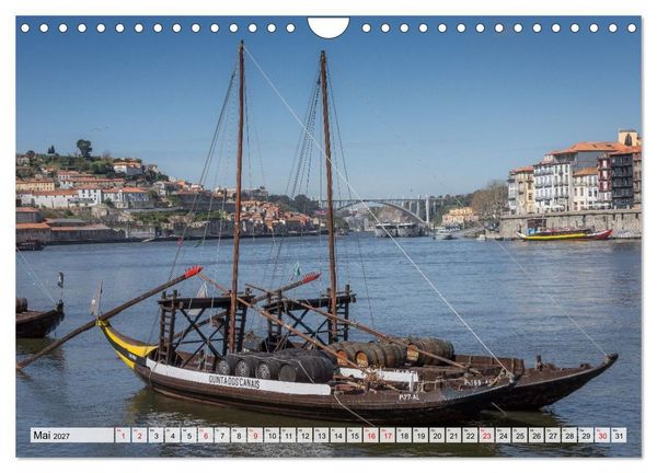 Produktbild: Porto Magisch - Am Ufer des Douro (Wandkalender 2027 DIN A4 quer), CALVENDO Monatskalender
