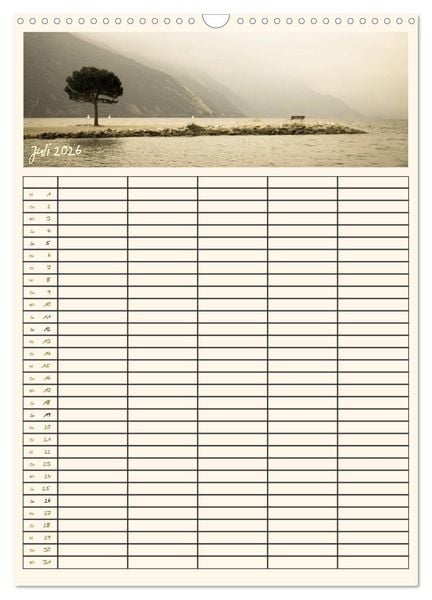 Produktbild: Der Gardasee im Norden - Familienplaner 2026 (Wandkalender 2026 DIN A3 hoch), CALVENDO Monatskalender