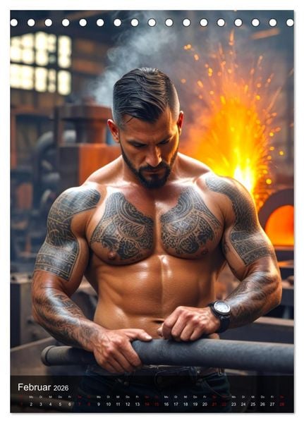 Produktbild: Tattoo Kings (Tischkalender 2026 DIN A5 hoch), CALVENDO Monatskalender