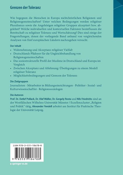 Produktbild: Grenzen der Toleranz