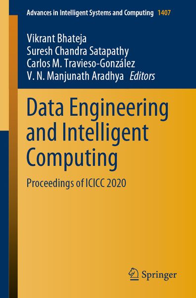 Produktbild: Data Engineering and Intelligent Computing