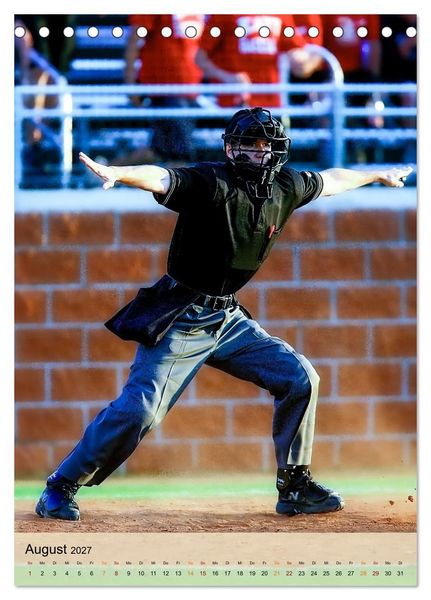 Produktbild: Baseball Power (Tischkalender 2027 DIN A5 hoch), CALVENDO Monatskalender