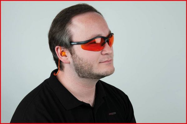 Produktbild: KS Tools Schutzbrille-transparent, mit Ohrst&ouml;psel 310.0176