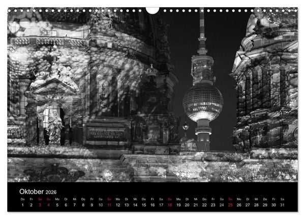 Produktbild: Berlin Monochrome (Wandkalender 2026 DIN A3 quer), CALVENDO Monatskalender
