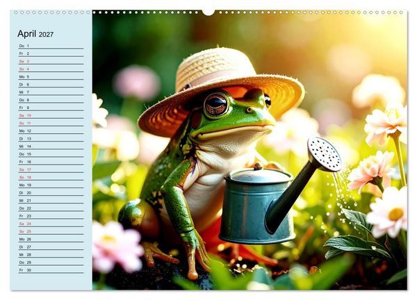 Produktbild: Tierisch kreativ: Hobbies im Tierreich (hochwertiger Premium Wandkalender 2027 DIN A2 quer), Kunstdruck in Hochglanz