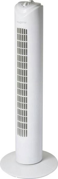 Produktbild: Sygonix Turmventilator 50W (&Oslash; x H) 270mm x 805mm Wei&szlig; Oszillierend, Timer