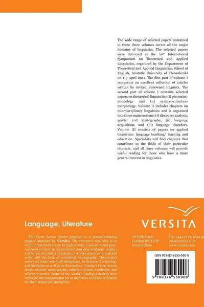 Produktbild: Major Trends in Theoretical and Applied Linguistics 3