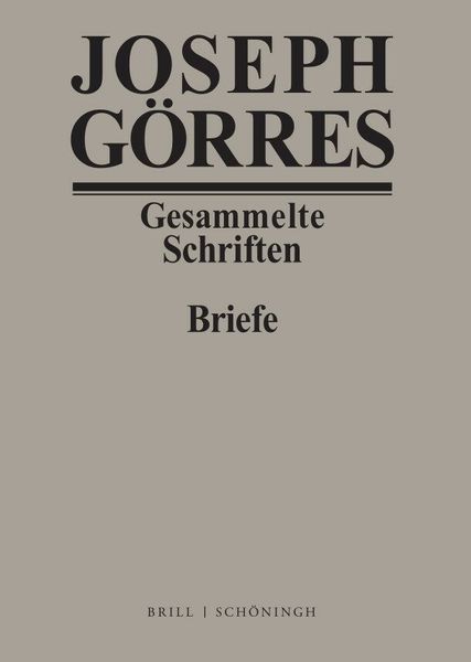 Produktbild: Joseph G&ouml;rres. Briefe Band 3