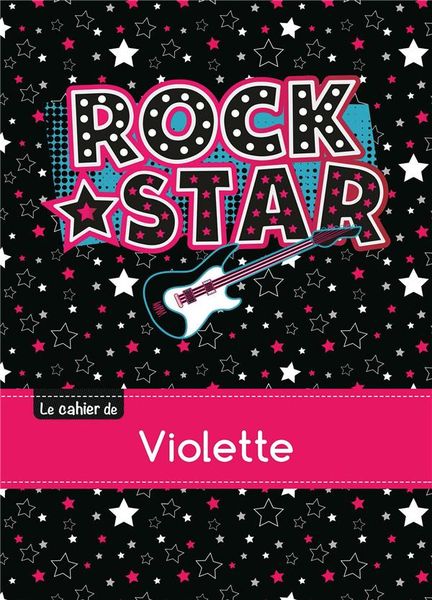 Produktbild: Cahier violette blanc,96p,a5