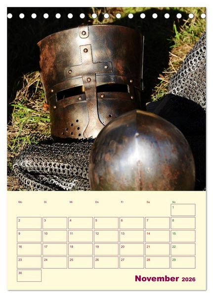 Produktbild: Spektakulum - Mittelalterliches Kalendarium (Tischkalender 2026 DIN A5 hoch), CALVENDO Monatskalender