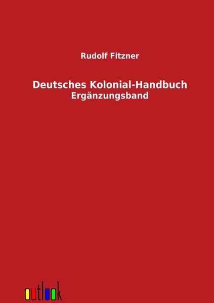Produktbild: Deutsches Kolonial-Handbuch