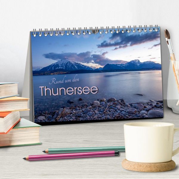 Produktbild: Rund um den Thunersee (Tischkalender 2026 DIN A5 quer), CALVENDO Monatskalender