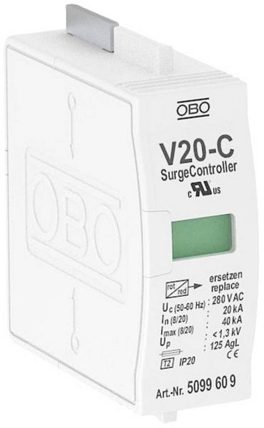 Produktbild: OBO Bettermann Oberteil f.&Uuml;bersp.ableiter V20-C 0-280