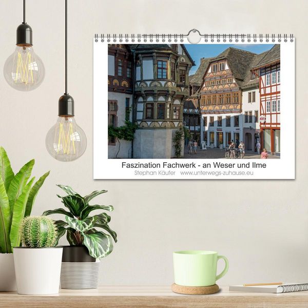Produktbild: Faszination Fachwerk - an Weser und Ilme (Wandkalender 2026 DIN A4 quer), CALVENDO Monatskalender