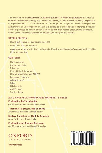 Produktbild: Introduction to Applied Statistics