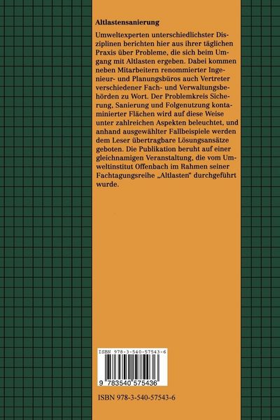 Produktbild: Altlastensanierung