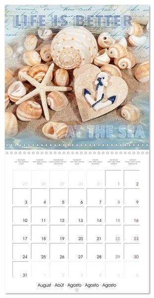 Produktbild: Life is better at the sea (Wall Calendar 2026 12 &times; 12 Inch) CALVENDO 12 Month Wall Calendar