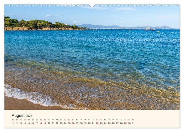 Produktbild: Wundersch&ouml;ne C&ocirc;te d'Azur (Wandkalender 2026 DIN A2 quer), CALVENDO Monatskalender