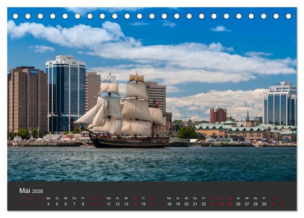 Produktbild: Windjammer-Regatta - Tall Ships Atlantic Challenge (Tischkalender 2026 DIN A5 quer), CALVENDO Monatskalender
