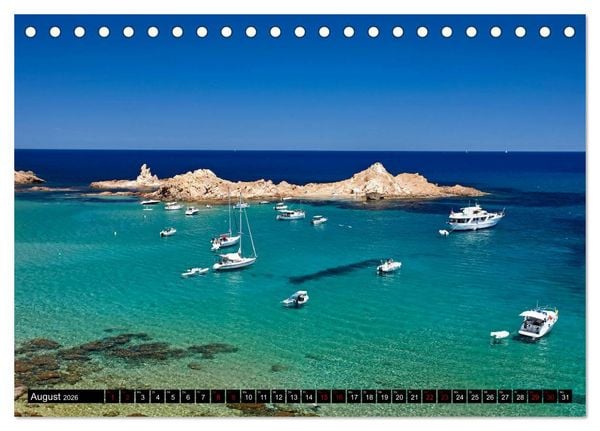 Produktbild: MENORCA - Die sanfte Perle (Tischkalender 2026 DIN A5 quer), CALVENDO Monatskalender