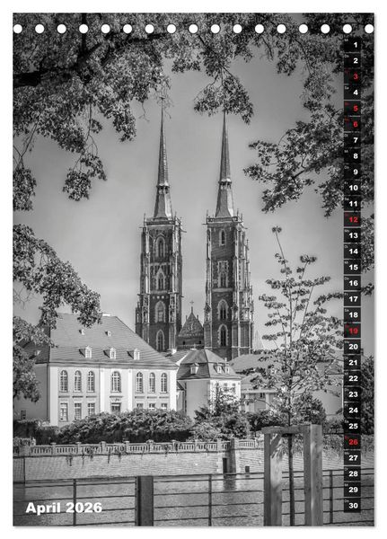Produktbild: STADTBILDER Monochrome Momente (Tischkalender 2026 DIN A5 hoch), CALVENDO Monatskalender