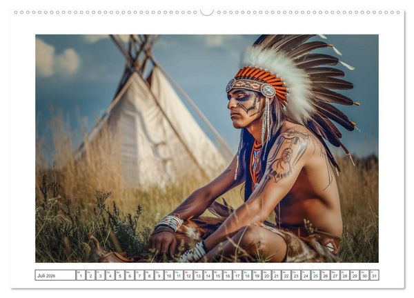 Produktbild: Indian Spirits (Wandkalender 2026 DIN A2 quer), CALVENDO Monatskalender