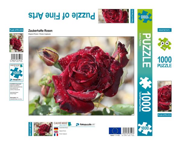 Produktbild: CALVENDO Puzzle Zauberhafte Rosen 1000 Teile Lege-Gr&ouml;&szlig;e 640 x 480 cm Foto-Puzzle Bild von Andrea Potratz