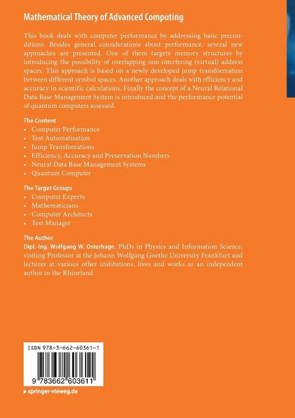 Mathematical Theory of Advanced Computing