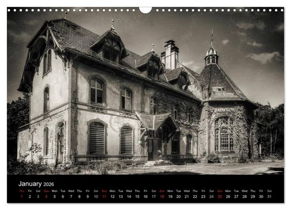 Produktbild: Abandoned Places Haunted Houses (Wall Calendar 2026 DIN A3 landscape), CALVENDO 12 Month Wall Calendar