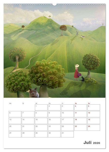 Produktbild: Surrealistische Reisen (Wandkalender 2026 DIN A2 hoch), CALVENDO Monatskalender