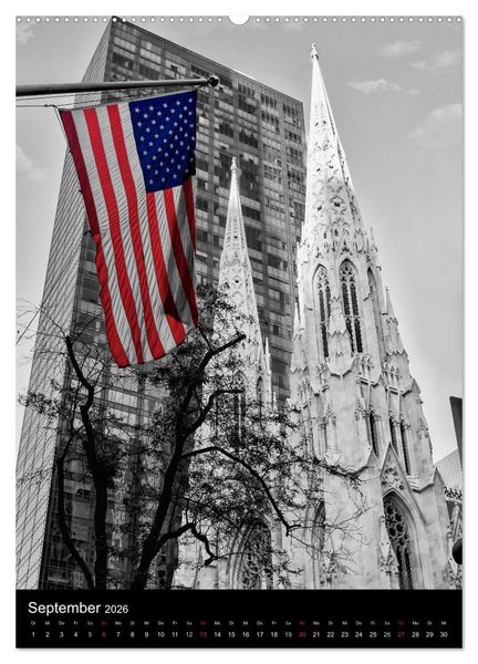 Produktbild: New York Colorkey (Wandkalender 2026 DIN A2 hoch), CALVENDO Monatskalender