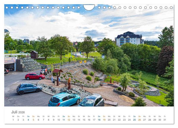 Produktbild: Oberhof - Urlaubsparadies am Rennsteig (Wandkalender 2026 DIN A4 quer), CALVENDO Monatskalender