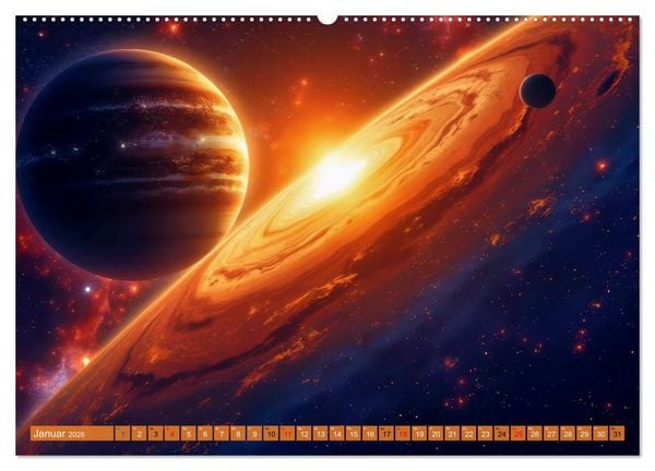 Produktbild: Ferne Galaxien (Wandkalender 2026 DIN A2 quer), CALVENDO Monatskalender
