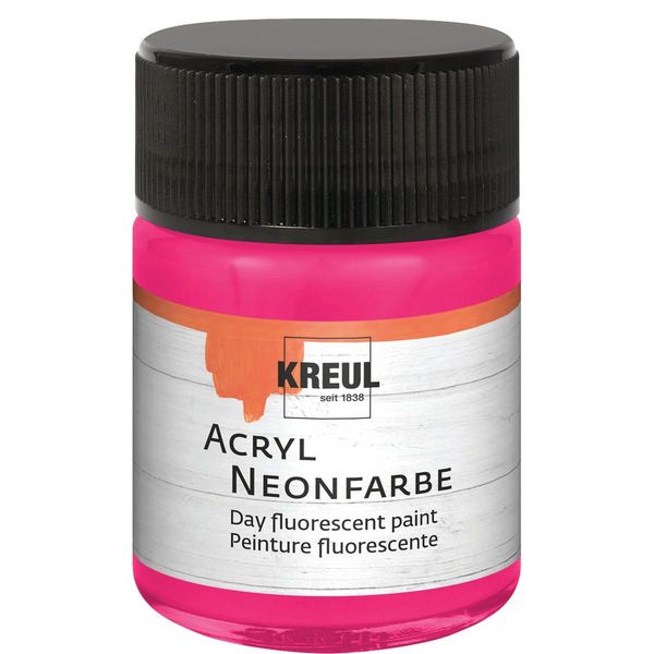 Produktbild: KREUL Acryl Neonfarbe neonpink 50ml Glas