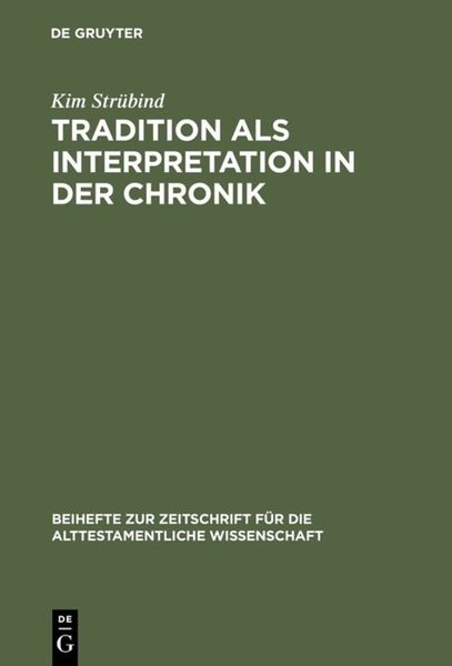 Produktbild: Tradition als Interpretation in der Chronik