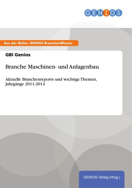 Produktbild: Branche Maschinen- und Anlagenbau