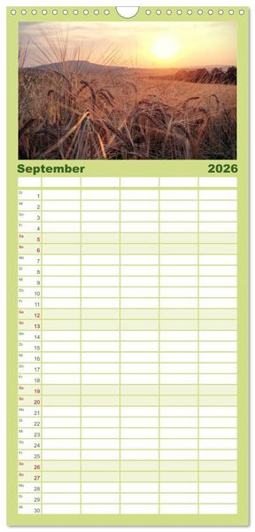 Produktbild: Familienplaner 2026 - Faszination Erzgebirge mit 5 Spalten (Wandkalender, 21 x 45 cm) CALVENDO