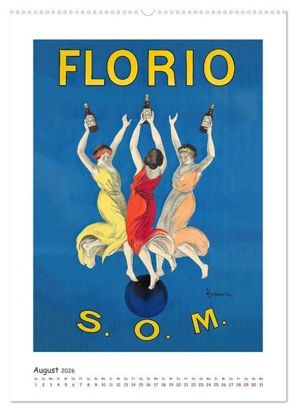 Produktbild: Leonetto Cappiello - Das goldene Zeitalter der Werbekunst (Wandkalender 2026 DIN A2 hoch), CALVENDO Monatskalender