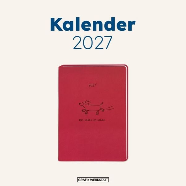 Produktbild: Terminplaner Lederlook 2027 Rot