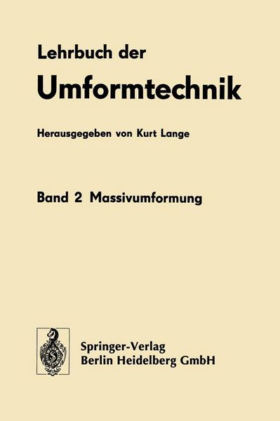 Produktbild: Lehrbuch der Umformtechnik